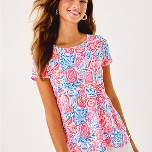 Lilly Pulitzer Resort White Etta Scoop-Neck Top